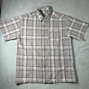 Y2k Caltop Button Up Shirt Mens XL Short Sleeve Lowrider Chicano Made USA Cholo